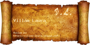 Villám Laura névjegykártya